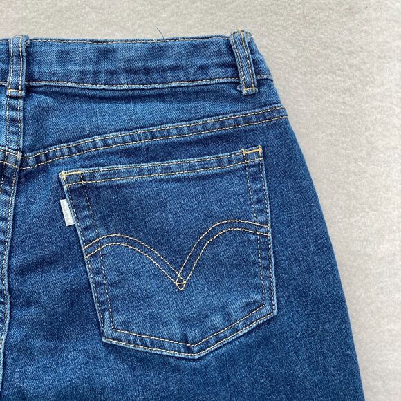 Levis Silver Tab Jeans Girls 16R Blue Mini Mom Denim Adjustable Waist High Rise - Picture 11 of 13